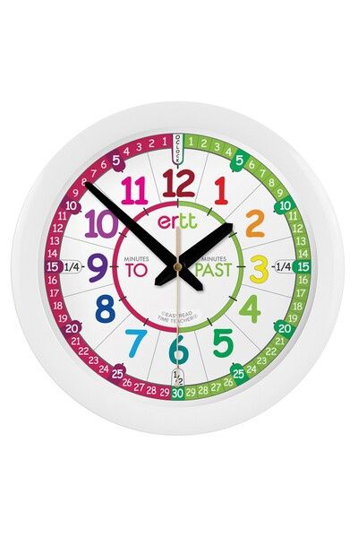 Easy Read Time Teacher Rainbow Face Clock