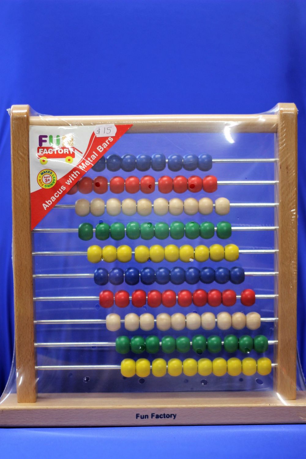 Abacus with metal bars