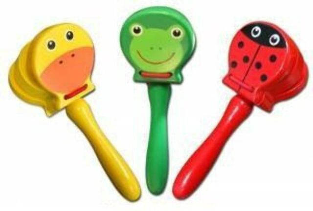 Castanets with handle