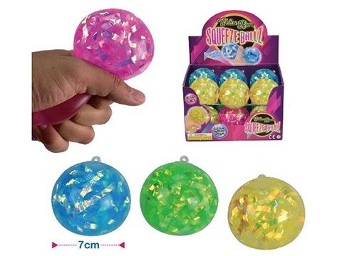 Squishy Stress Ball with Ribbons