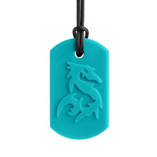 Ark's Dragon Bite Chew Necklace (Teal XT)