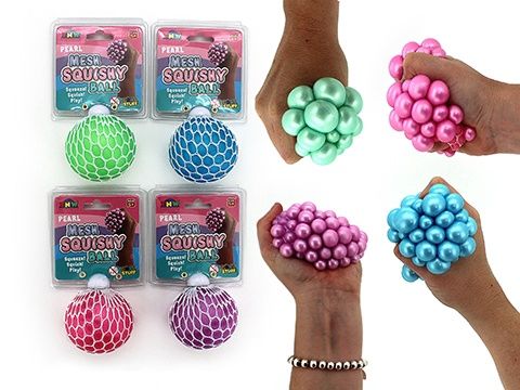 Mesh Squishy Ball Pearl