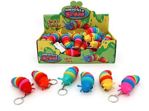 Wriggle Snail Chain Keychain
