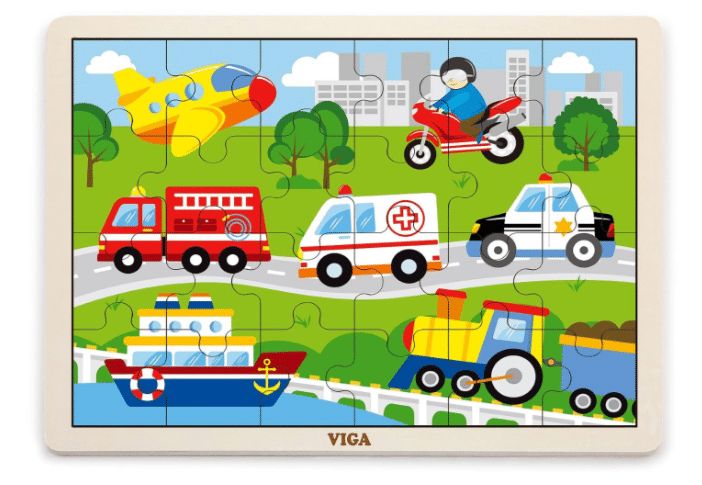 Puzzle Vehicles 24 piece