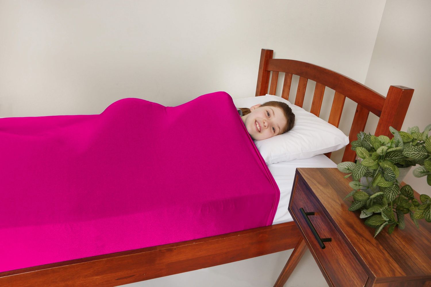 Lycra Bed Sheet - Double (Pink)