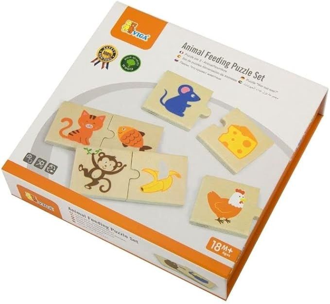 Animal Feeding Puzzle Set
