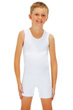 CalmCare Sensory Sleeveless Body Suit Boys /WHITE Size 5