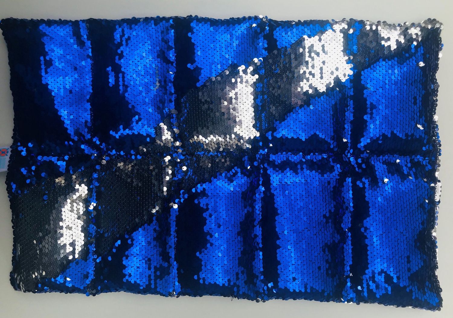 Weighted Lap Bag Sequins Blue/Silver (Stainless Steel 1.5kg)