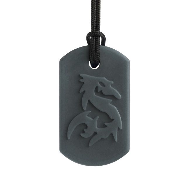 Ark Dragon Bite Chew Necklace GREY XXT