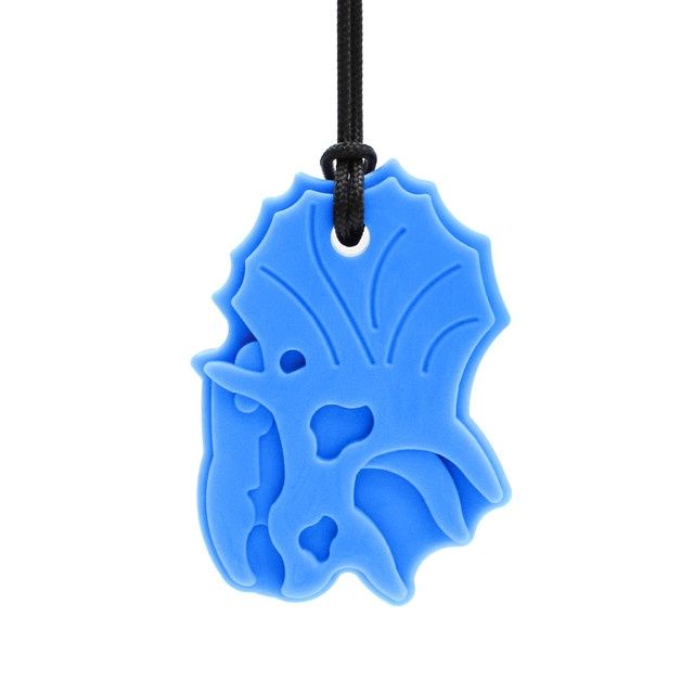Ark Triceratops Chew Necklace ROYAL BLUE XXT