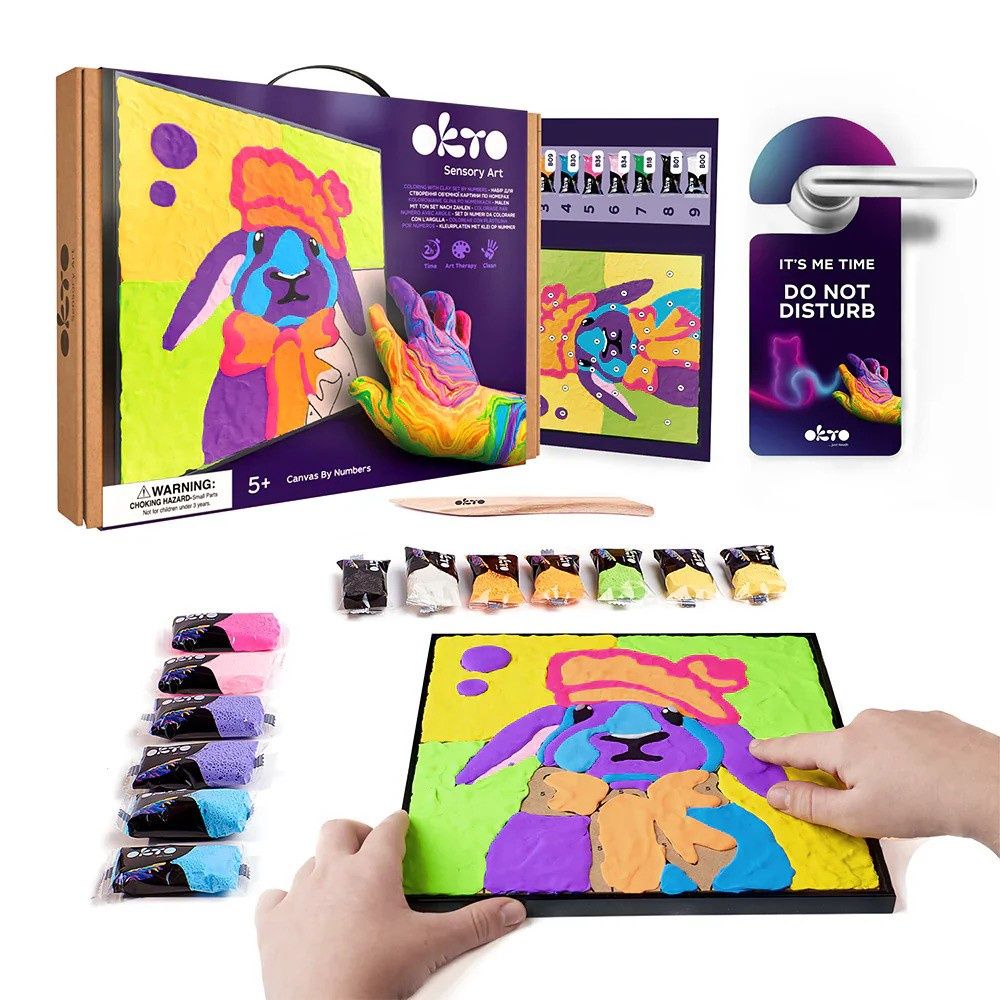 Sensory Art Clay By Numbers BUNNY