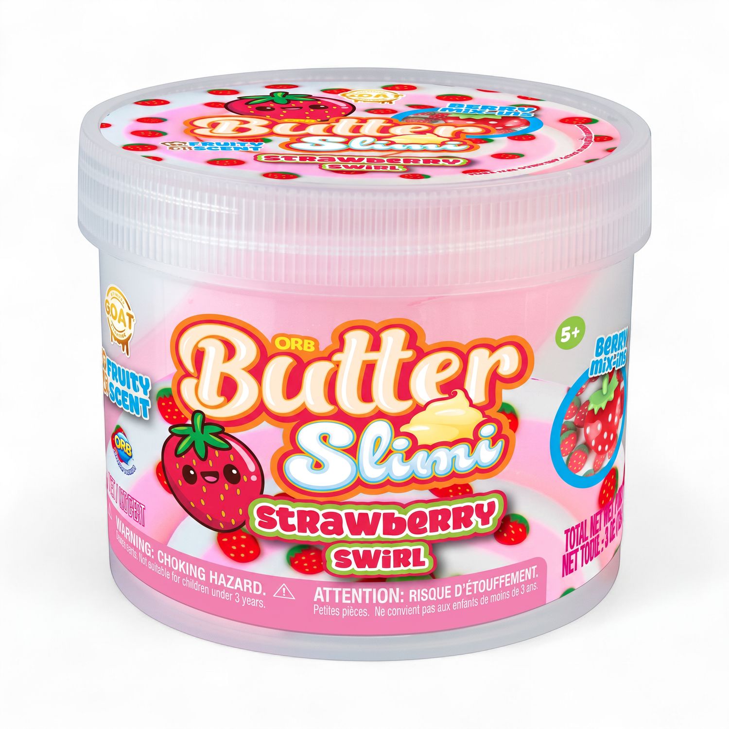 Goat Butter Slimi Strawberry Swirl