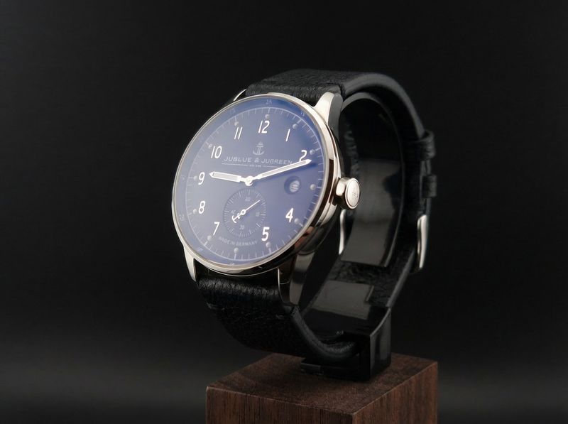 ROSTOCK 42SE am Lederarmband BIO Nappaleder BLACK