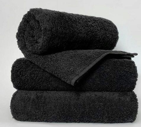 Чорні махрові рушники