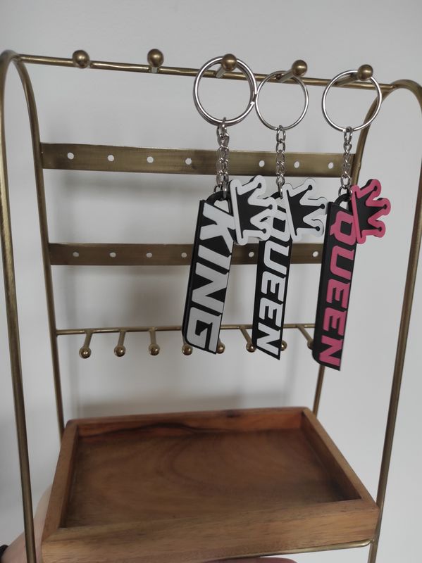 King und Queen Schlüsselanhänger