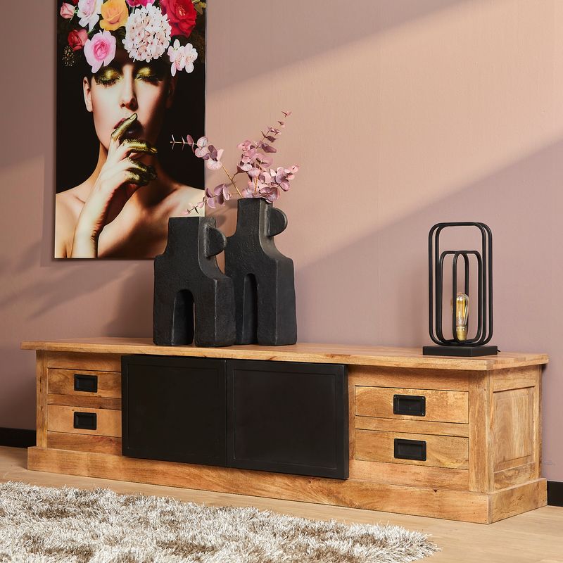 TV-Möbel Nashville Natur Mangoholz 200 cm