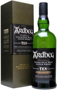 Ardbeg Scotch 10 Year Old Single Malt  86 proof 750ml