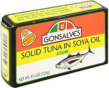 Gonsalve&#39;s Solid Tuna In Soya Oil - 125g