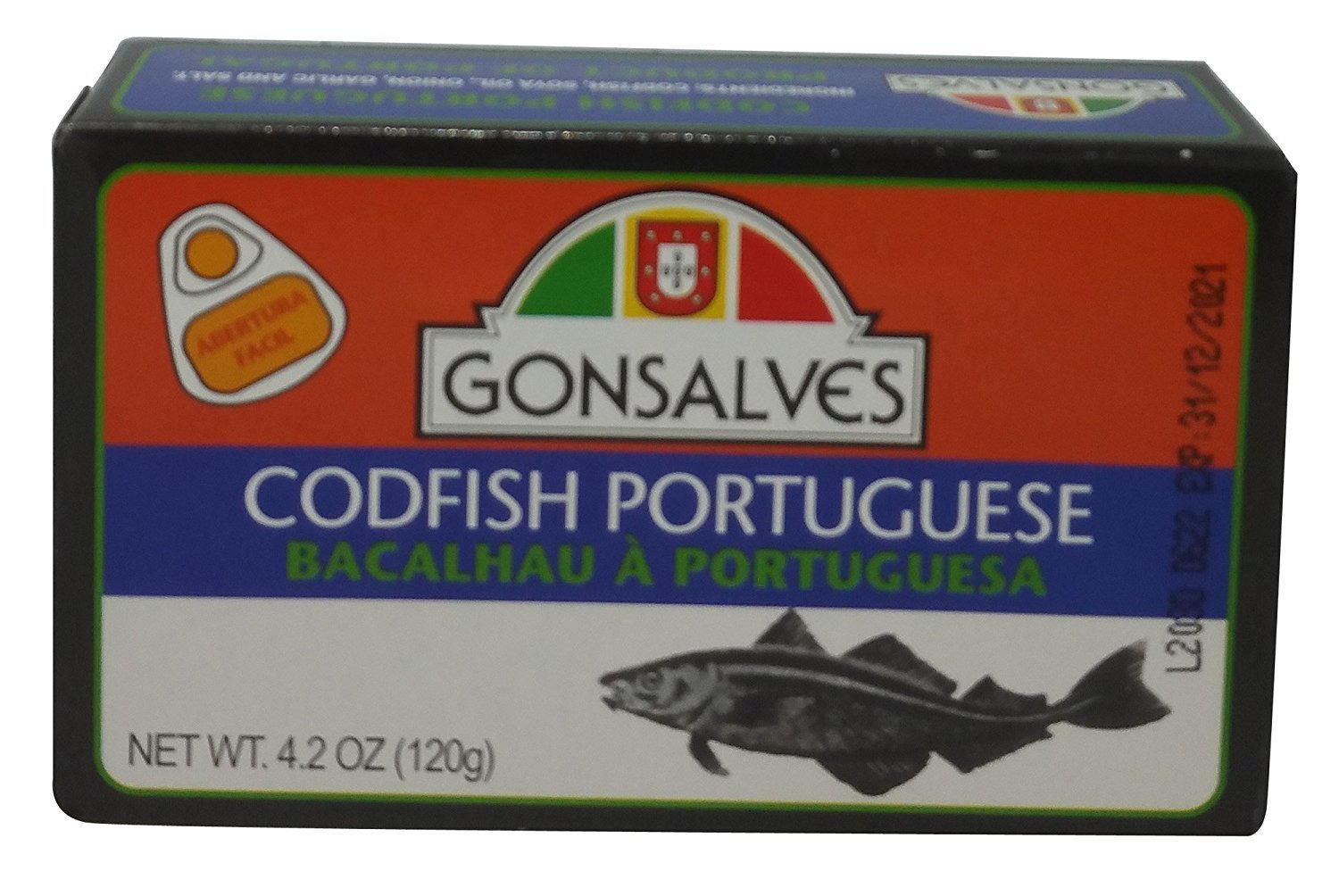 Gonsalves, Codfish Portuguese Style, 4.2 Ounce