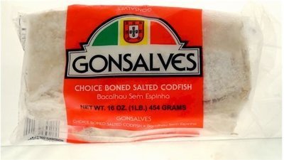 Bacalhau- Salted Boneless skinless Cod fillets 1lbs.