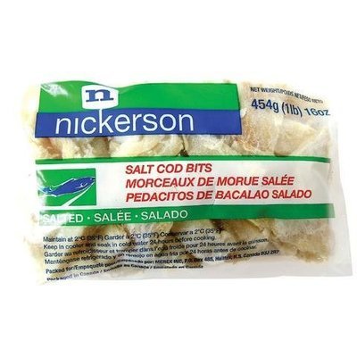 Nickerson Bacalhau pedacos- salted cod bits 454g