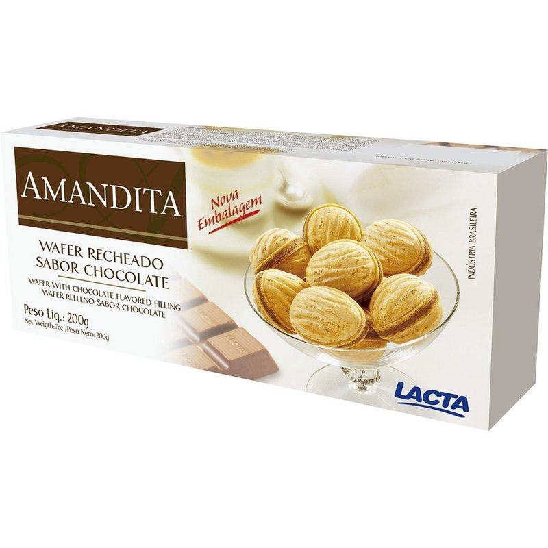 Lacta Amendita Wafer rocheado de chocolate 200g