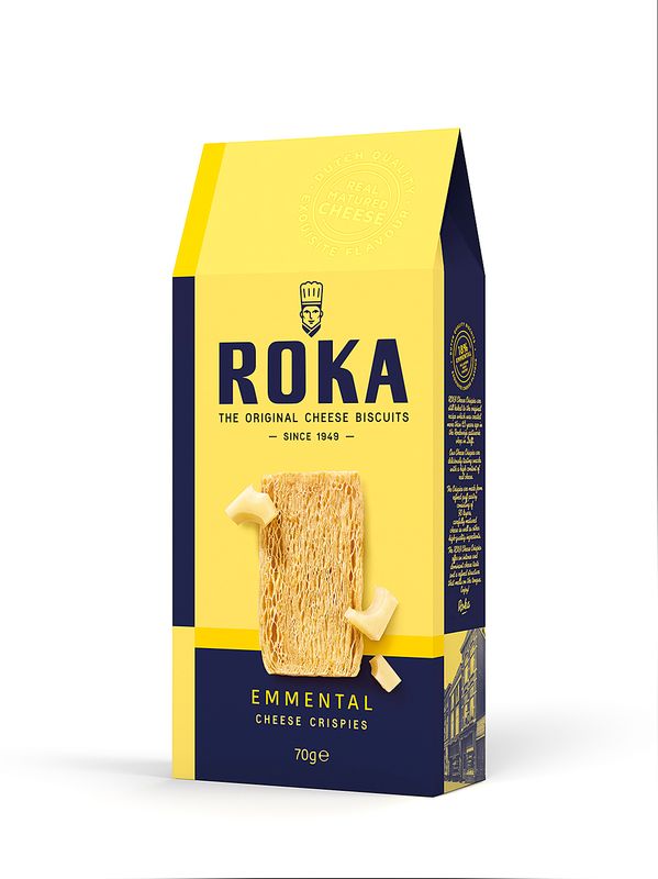 Roka Cheese Crispies Emmental 70 gr