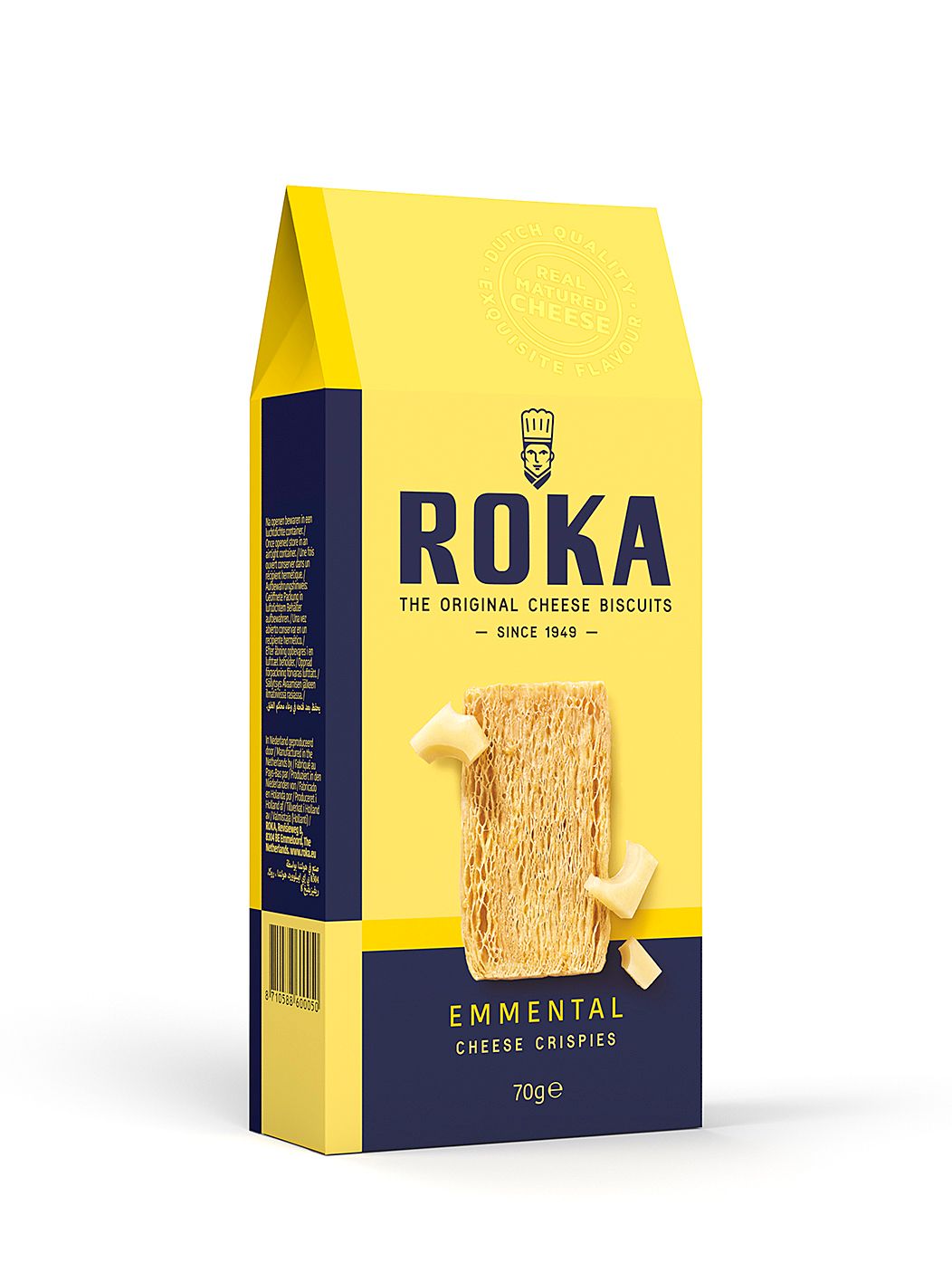 Roka Cheese Crispies Emmental 70 gr Roka Cheese Crispies Emmental 70 gr