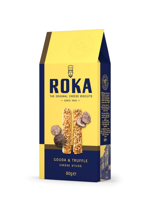 Roka Cheesesticks Gouda kaas met echte Italiaanse truffel 80 gr