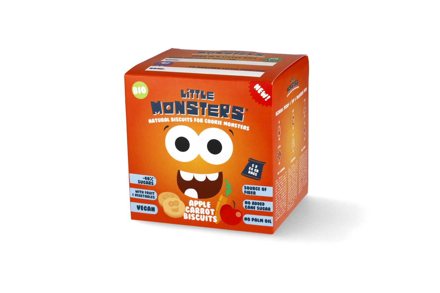 Little Monsters - BIO kinderkoekjes op basis van appel en wortel