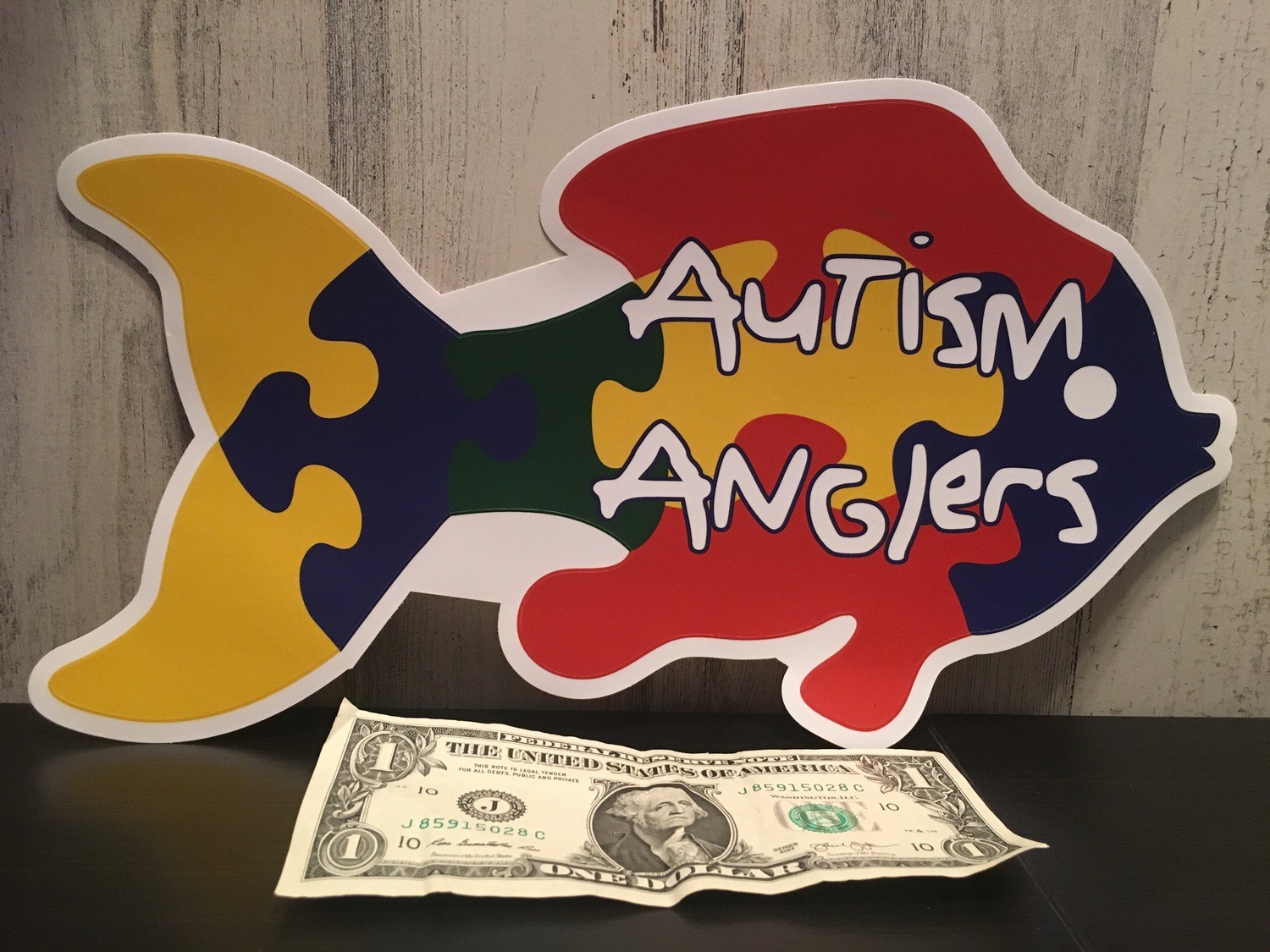 12" Autism Anglers Decal