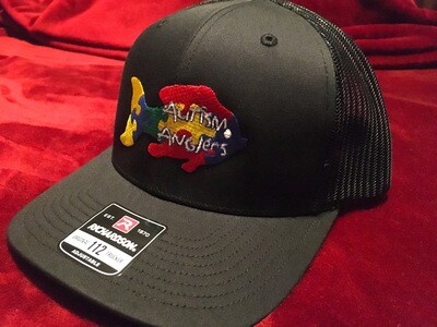Autism Anglers Snap Back Hat-Black