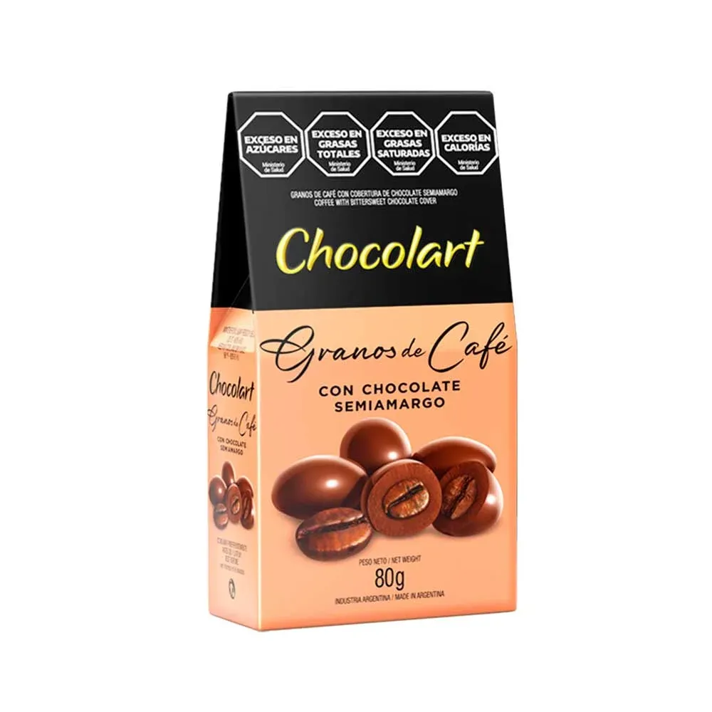 GRANOS DE CAFÉ CON COBERTURA SEMIAMARGA