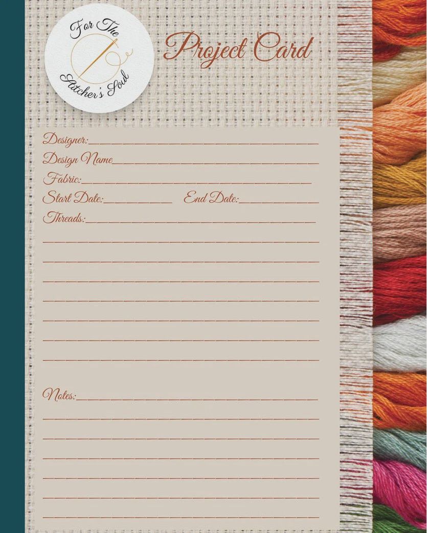 Needlework Project Cards