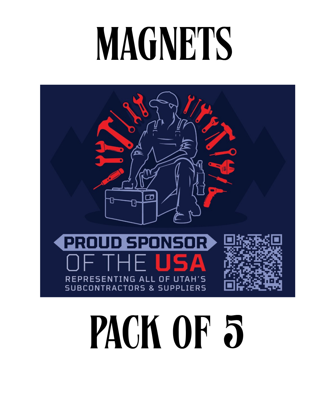 🔧 Supporter - USA Magnet Pack of 5