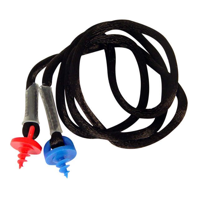 Custom Molded Earplug Neckcord, black (#CEPNC-B)