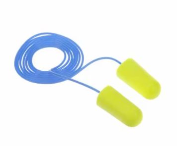 3M E-A-Rsoft Yellow Neons Earplugs, corded (#311-1250)