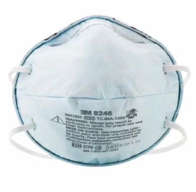 3M Particulate Respirator 8246, R95 with Nuisance Level Acid Gas Relief
