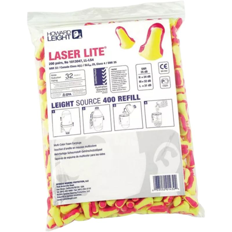 Laser Lite Earplugs, Leight Source 400 Refill (#LL-LS4-REFILL)