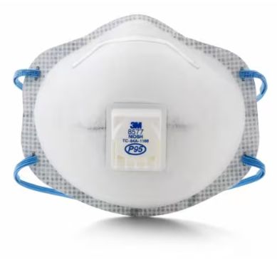 3M Particulate Respirator 8577, P95 with Nuisance Level Organic Vapor Relief