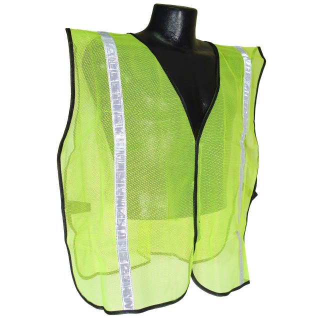 Non-Rated Vest, 1 Non-Rated Vest, 1" Tape, Hi-Viz Green (#SVG1)
