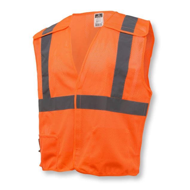 Economy Type R Class 2 Breakaway Vest, Hi-Viz Orange Mesh (#SV4OM) Economy Type R Class 2 Breakaway Vest, Hi-Viz Orange Mesh (#SV4OM)