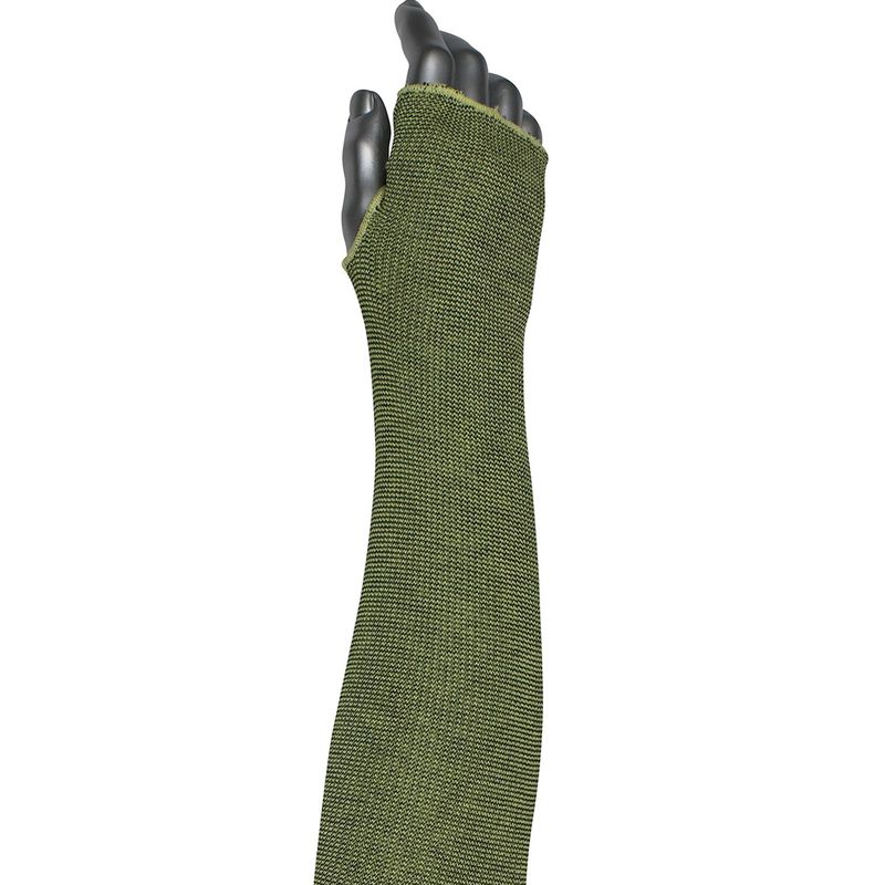Kut Gard Single-Ply ACP / DuPont Kevlar Blended Sleeve with Smart-Fit and Thumb Hole  (#10-21KVACPMBKTH)