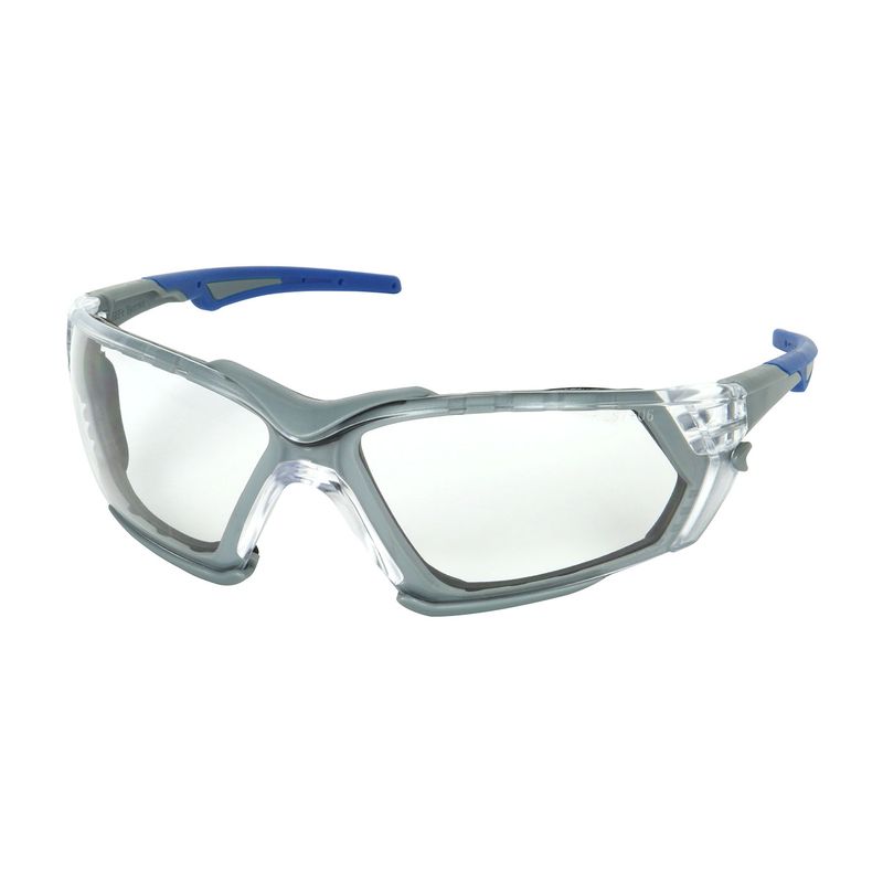Fortify Rimless Safety Glasses with Gray Frame, Clear Lens, Foam Padding and Anti-Scratch / Anti-Fog Coating  (#250-54-0020)