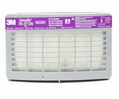 3M HE Filter TR-3712N, for Versaflo TR-300 Series PAPR (#TR-3712N-5)