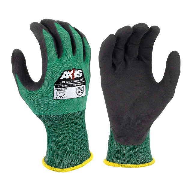 Radians AXIS™ A2 Foam Nitrile Coated Cut Protection Glove (#RWG533) Radians AXIS™ A2 Foam Nitrile Coated Cut Protection Glove (#RWG533)