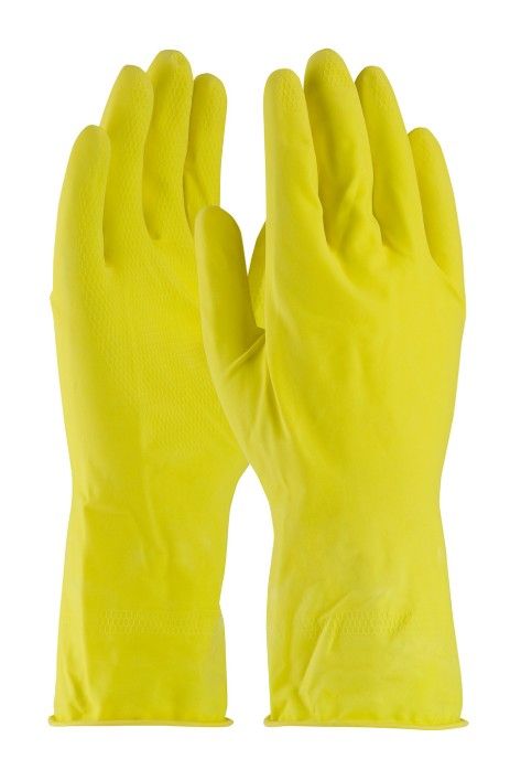 Assurance Unsupported Latex, Flock Lined with Honeycomb Grip - 14 Mil (#48-L140Y) Assurance Unsupported Latex, Flock Lined with Honeycomb Grip - 14 Mil (#48-L140Y)