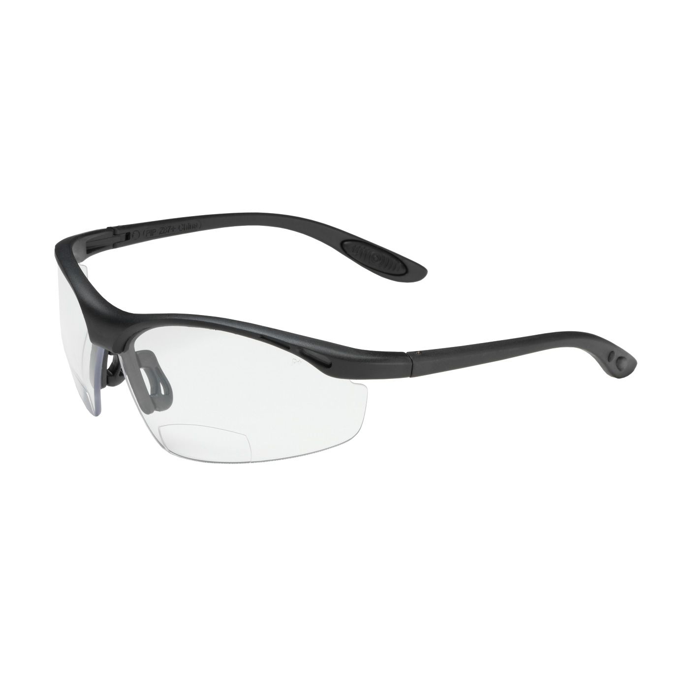 Mag Readers Semi-Rimless Safety Readers with Black Frame, Clear Lens and Anti-Scratch Coating, 1.50 Diopter (#250-25-0015) Mag Readers Semi-Rimless Safety Readers with Black Frame, Clear Lens and Anti-Scratch Coating, 1.50 Diopter (#250-25-0015)