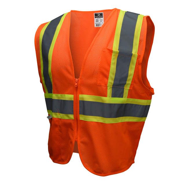 Economy Type R Class 2 Vest with Two-Tone Trim, Hi-Viz Orange (#SV22-2ZOM)