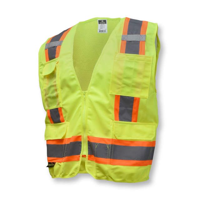 Two-Tone Surveyor Class 2 Vest, Hi-Viz Green (#SV6G) Two-Tone Surveyor Class 2 Vest, Hi-Viz Green (#SV6G)